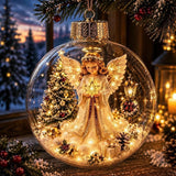 🎄🔮Light-Up Christmas Diorama Ornament – A Tiny Winter Wonderland🔮🎊