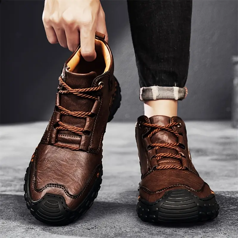 Men's Cowhide Composite-Toe Work Shoes