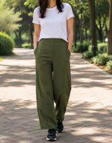 Aria barrel-leg pants scene park