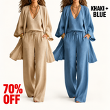 Khaki+Blue two-set bundle, 70% OFF