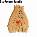 Personalized Wooden Bears Family Puzzle - Engrave yours today!