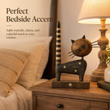 Black and Gold Cat decorative figurine
