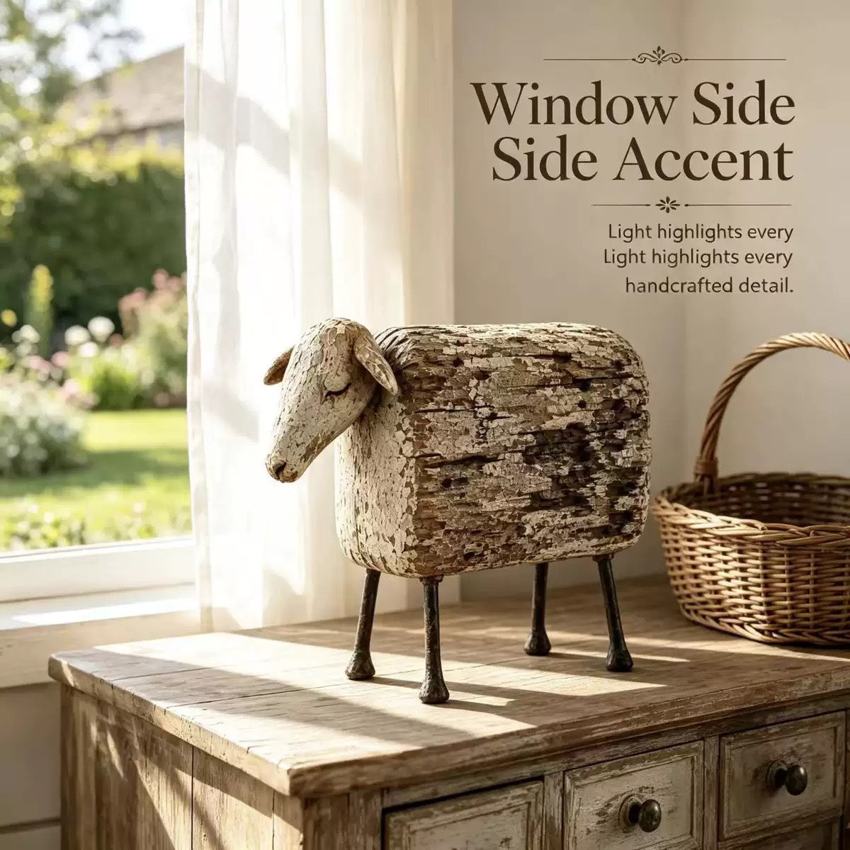 Rustic Sheep decorative figurine