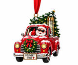 Christmas truck cash holder ornament