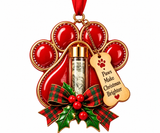 Christmas paw print cash holder ornament