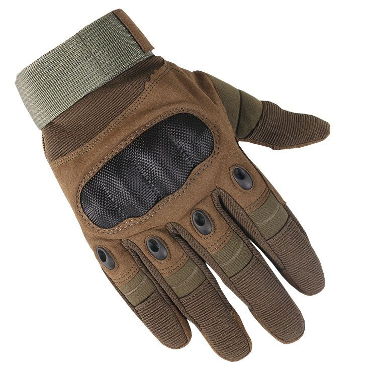 Green full-finger outdoor protective gloves