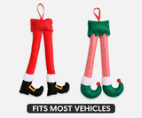 Santa and elf legs trunk decorations — product view