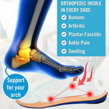Men's Orthopedic Leather Boots – Waterproof, Non-Slip, Arch Support, Wide Toe, Shock-Absorbing
