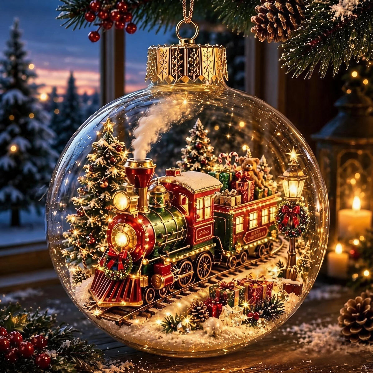 🎄🎄Limited time 50% OFF -✨ Glowing Christmas Story Ornament – Light-Up Mini Holiday Scene