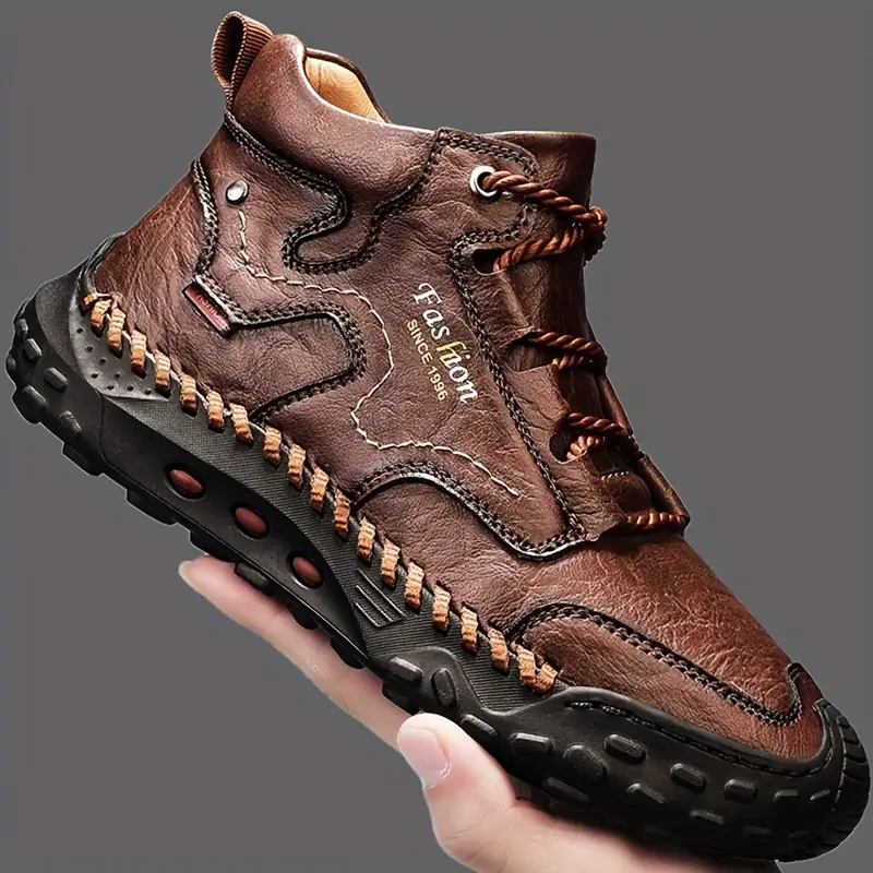 Men's Cowhide Composite-Toe Work Shoes