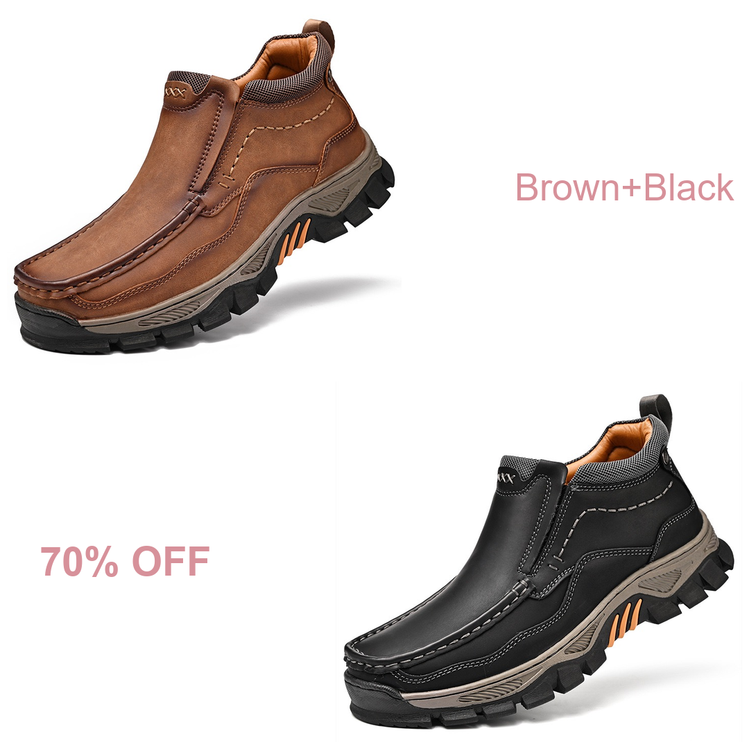 ⏰Last Day 70% OFF 🔥Men's Genuine Leather Comfortable Walking Boots