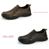 Men's Full-Grain Leather Slip-On Outdoor Casual Shoes