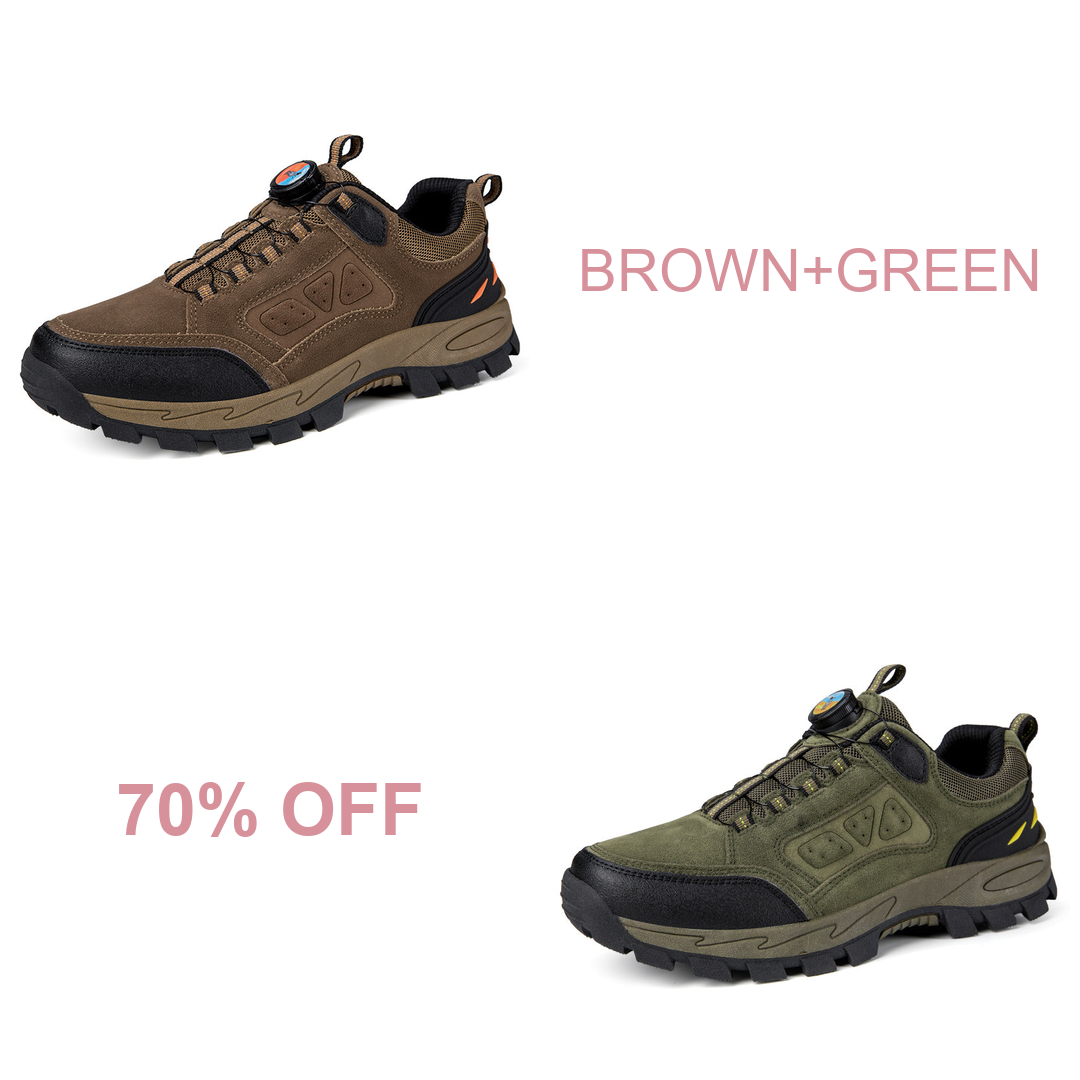 Men’s Non-Slip Hiking & Work Shoes, Wide Fit, Arch Support, Cushioned