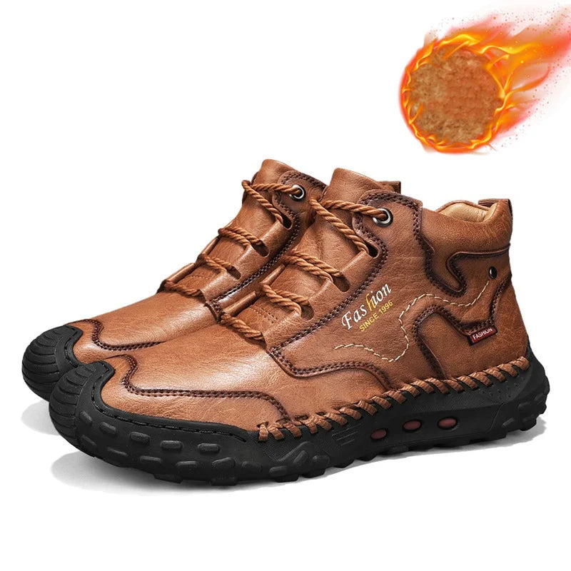 Men's Cowhide Composite-Toe Work Shoes