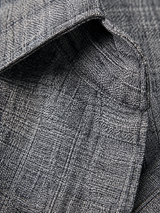 Close-up of the Calder shirt textured weave