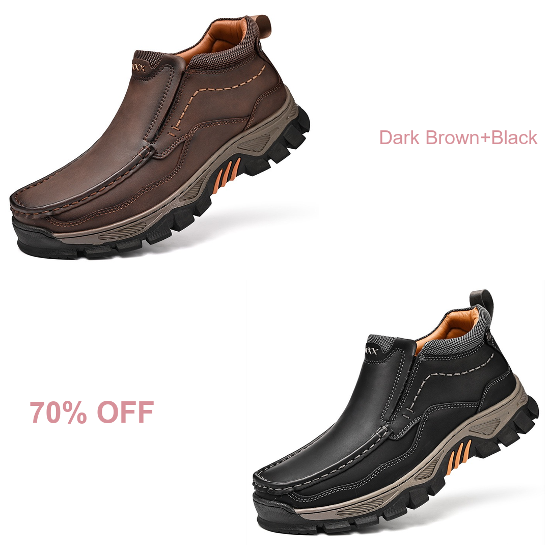 ⏰Last Day 70% OFF 🔥Men's Genuine Leather Comfortable Walking Boots