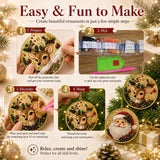 🎁🎄DIY Diamond Painting Christmas Ornaments Kit - Holiday Home Decor (6/12 Pcs)