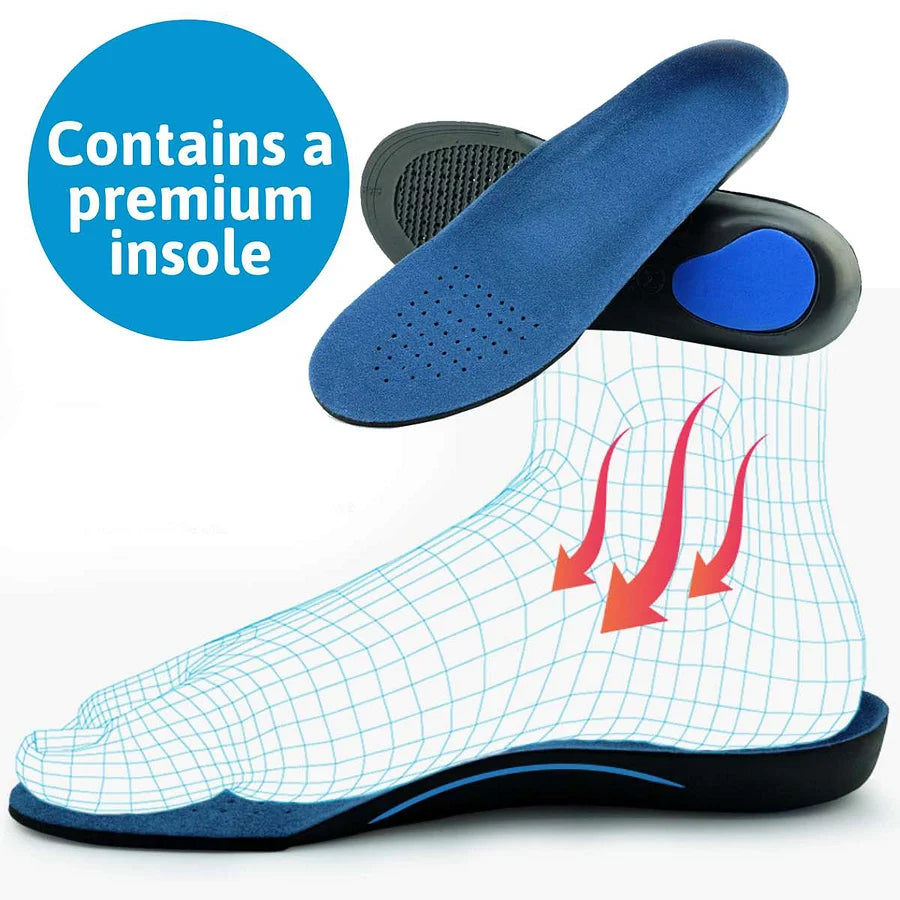 Men's Winter Fleece Waterproof Warm Non-Slip Orthopedic Shoes Snow Ankle Boots (Medical Certification)