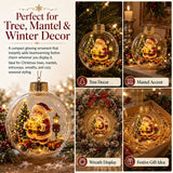 🎄🔮Light-Up Christmas Diorama Ornament – A Tiny Winter Wonderland🔮🎊