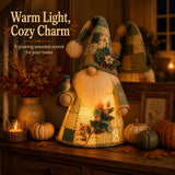 🐦 Patchwork Bird Gnome Light | Farmhouse Holiday Decor