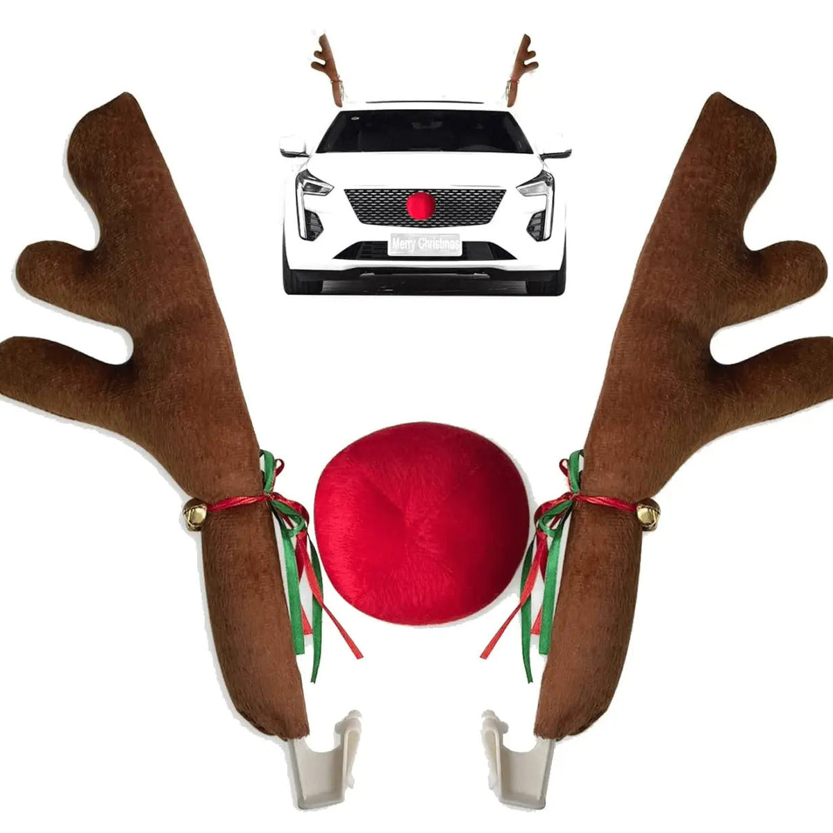 🦌 Reindeer Car Antler & Nose Kit