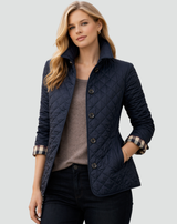 Women's Lightweight Quilted Button-Front Jacket