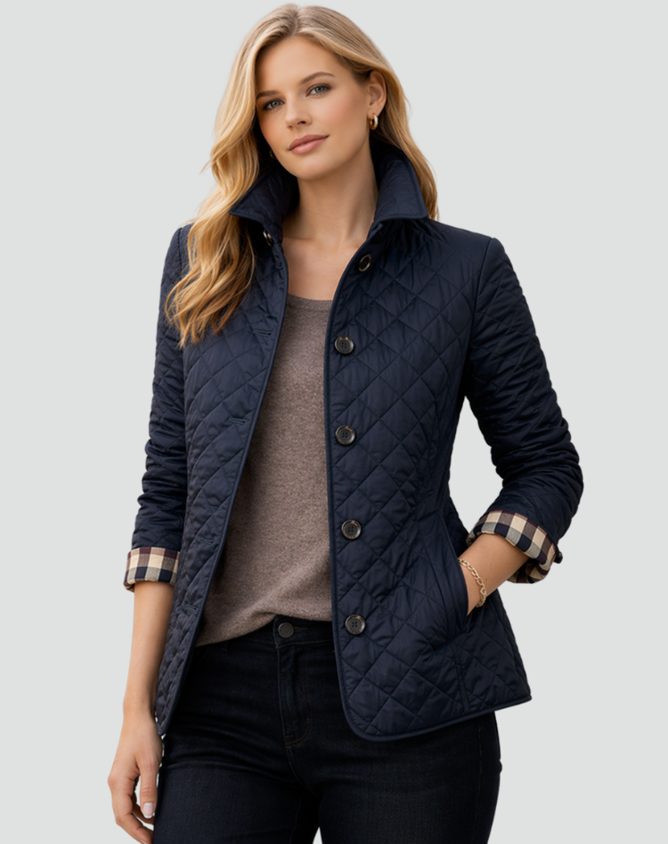 Women's Lightweight Quilted Button-Front Jacket