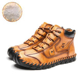 Men's Embossed Cowhide Ankle Boots