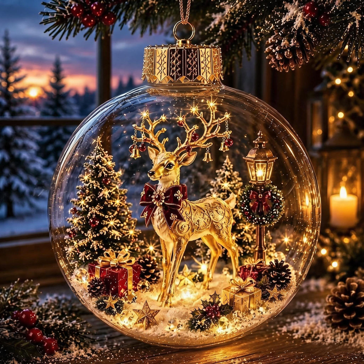 🎄🎄Limited time 50% OFF -✨ Glowing Christmas Story Ornament – Light-Up Mini Holiday Scene
