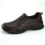 Men's Full-Grain Leather Slip-On Outdoor Casual Shoes