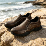 Men's Full-Grain Leather Slip-On Outdoor Casual Shoes