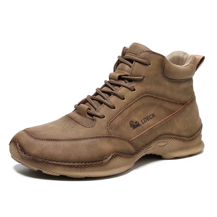 Men's Genuine Leather Outdoor Waterproof Walking Shoes