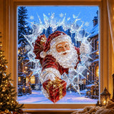 🎄 3D Crystal Christmas Window Decal