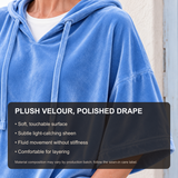 Veloura plush texture and fabric benefits
