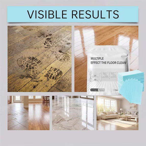 Multi-Effect Dissolvable Floor Cleaning Sheets – Deep Clean, Shine & Deodorize
