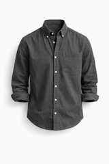 Men's Classic Long-Sleeve Button-Down Shirt