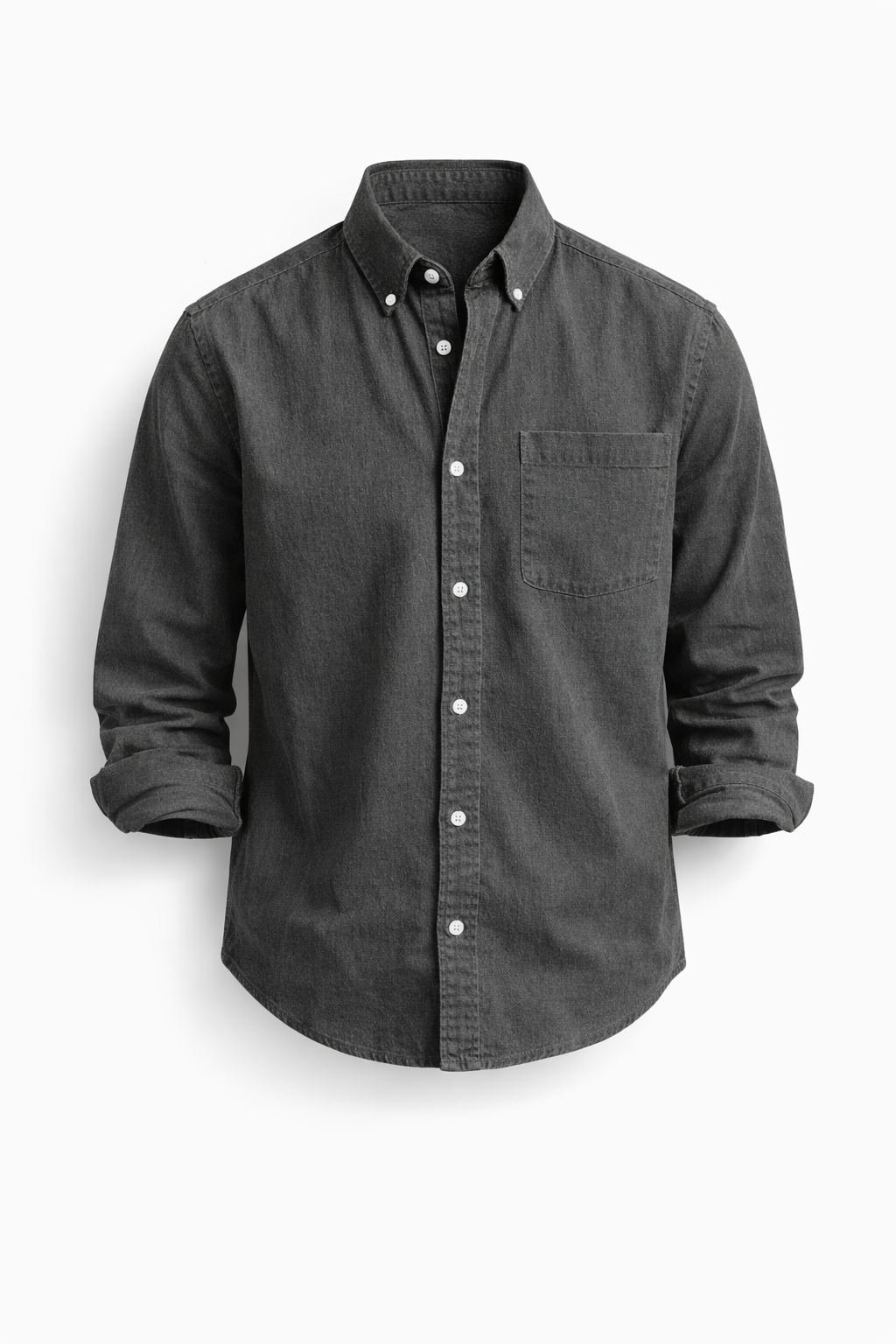 Men's Classic Long-Sleeve Button-Down Shirt