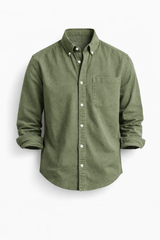 Men's Classic Long-Sleeve Button-Down Shirt