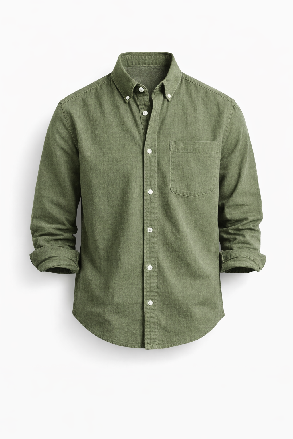 Men's Classic Long-Sleeve Button-Down Shirt