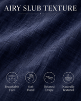 Hayes airy slub texture benefits