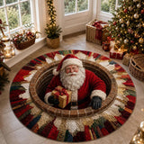 🎅 3D Santa Christmas Illusion Rug
