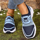 Women's Stylish Flyknit Lightweight Soft Sole Breathable Casual Shoes