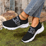 Women's Stylish Flyknit Lightweight Soft Sole Breathable Casual Shoes