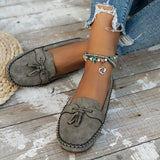 Women's Plus Size Wheat Ear Decoration Light And Comfortable Soft Loafers