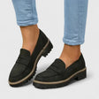 Women's Chunky Lug-Sole Slip-On Loafers
