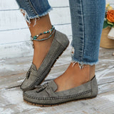 Women's Plus Size Wheat Ear Decoration Light And Comfortable Soft Loafers
