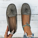 Women's Plus Size Wheat Ear Decoration Light And Comfortable Soft Loafers