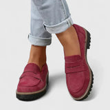Women's Chunky Lug-Sole Slip-On Loafers