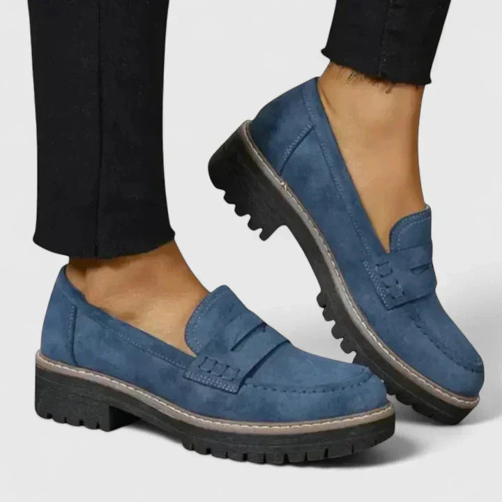 Women's Chunky Lug-Sole Slip-On Loafers