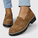 Women's Chunky Lug-Sole Slip-On Loafers